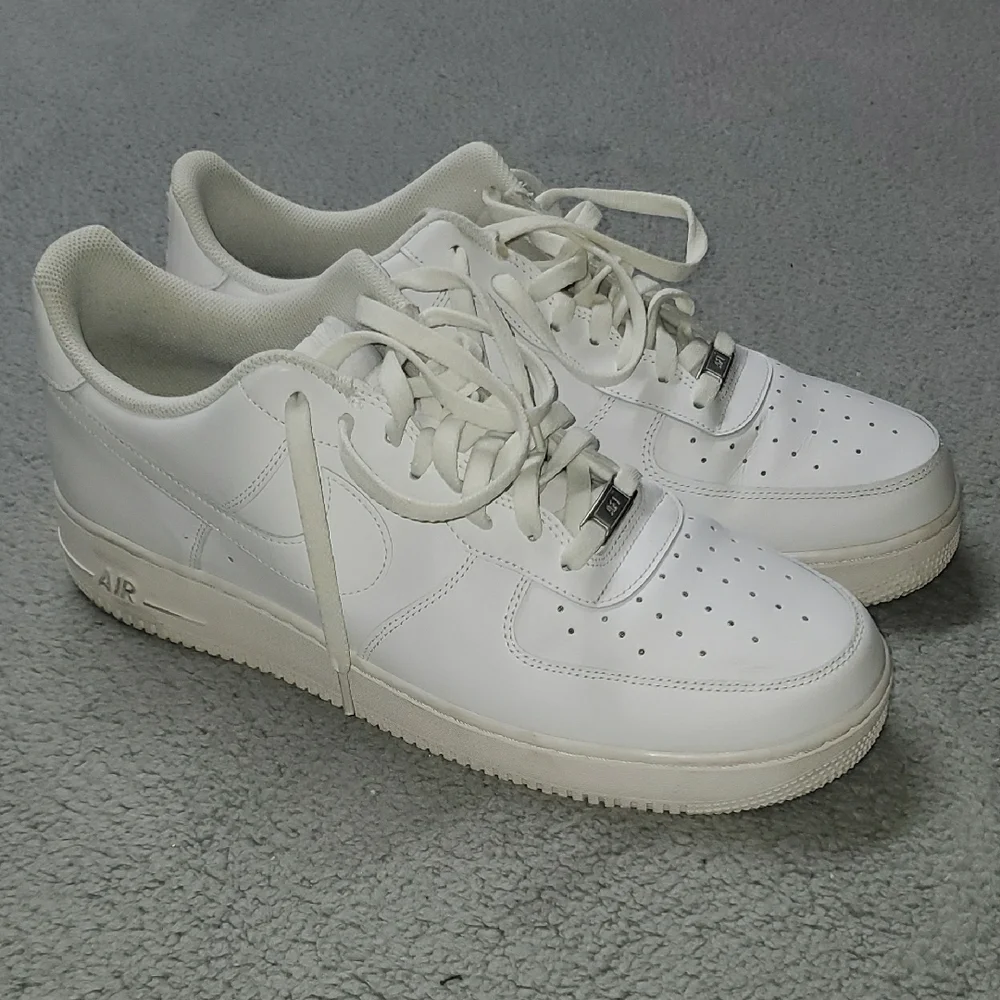 Nike Air Forcd 1 Men's White Sneakers Size 15